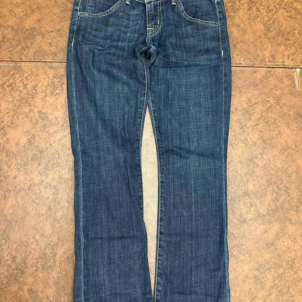 Hudson Beth Crop Baby Boot Blue Women's Jeans - soft, comfy, midrise